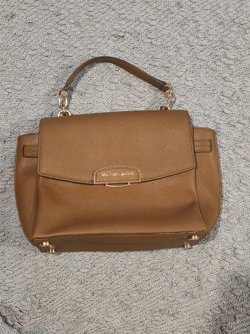 MICHAEL KORS Rochelle Medium Saffiano Leather Top-Handle Bag